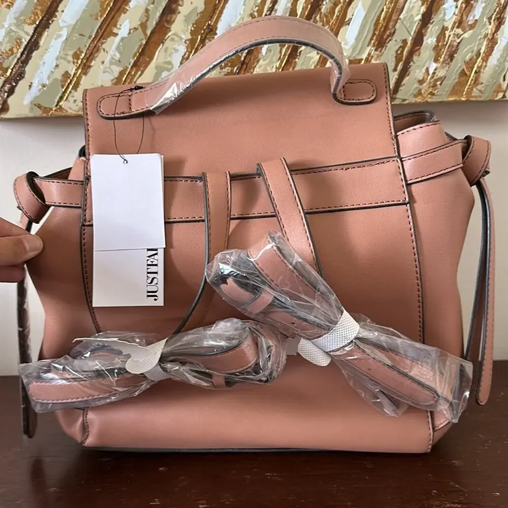 JustFab | Blush Backpack Purse NWT